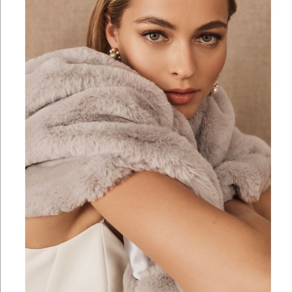 BHLDN Ayala Shrug in Silver (Small)